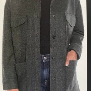 Banana Republic Charcoal Grey Shirt Jacket “Shacket”